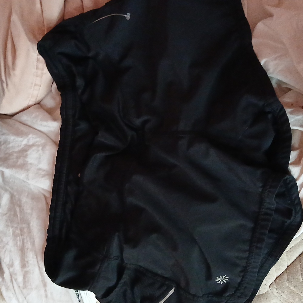 Athleta shorts with back waistband zip pocket